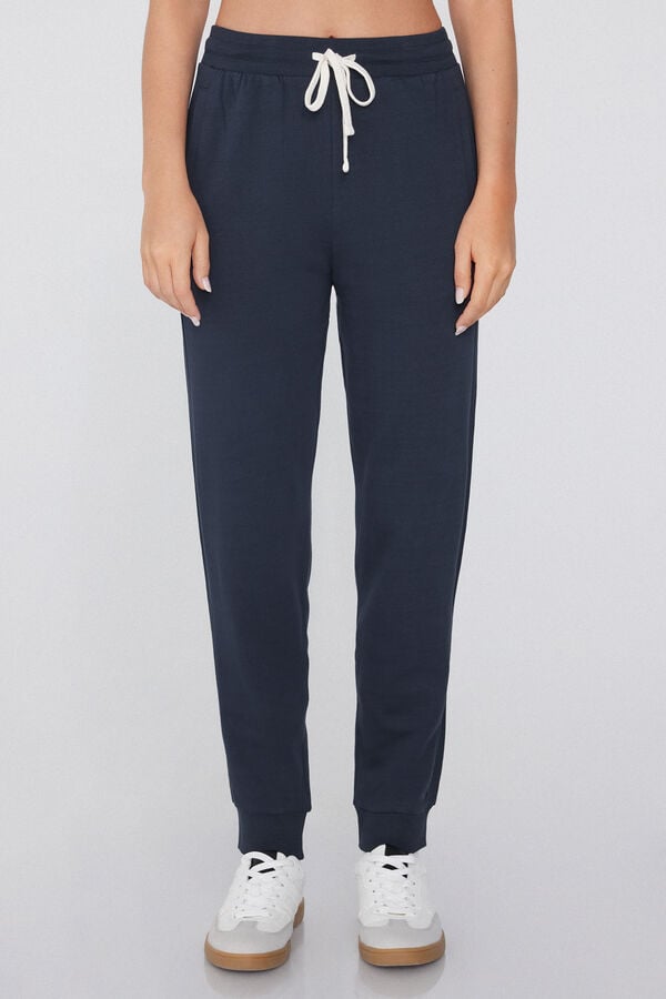 Tezenis Pantalón Felpa Gruesa con Cordón y Bolsillos