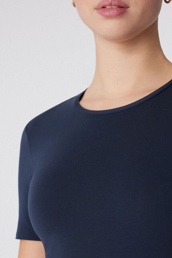 Tezenis Camiseta Algodón Elástico Cuello Redondo Venta caliente