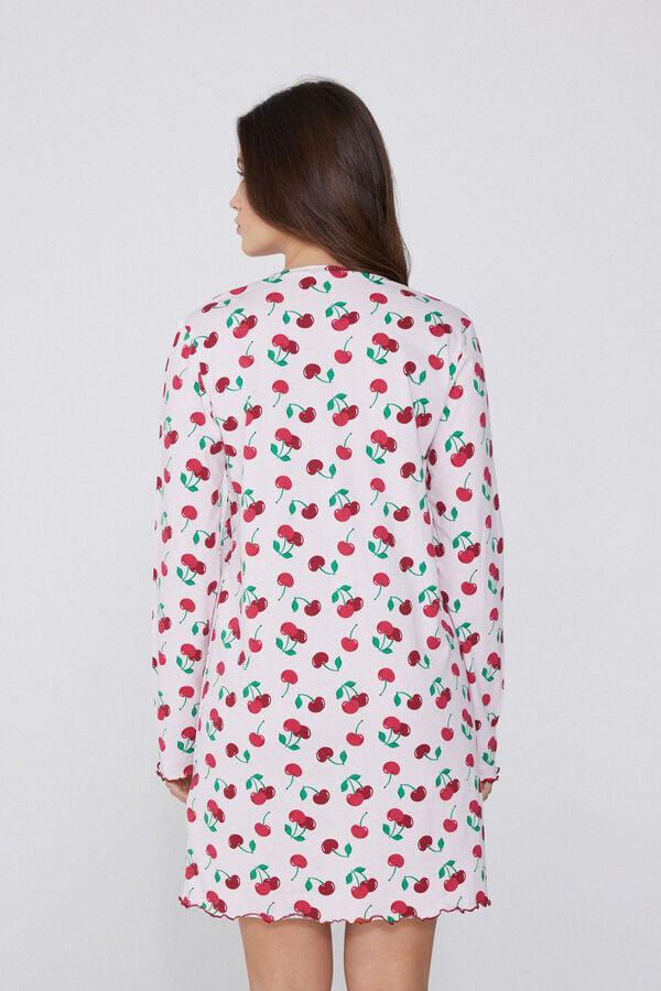 Tezenis Camisón de Algodón Estampado Cerezas Rebajas online