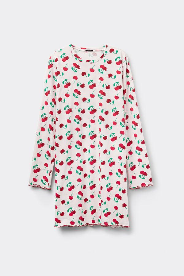 Tezenis Camisón de Algodón Estampado Cerezas Rebajas online