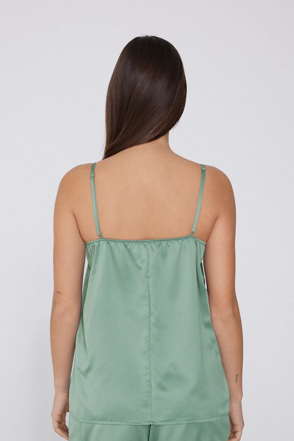 Tezenis Camiseta de Tirantes Finos de Raso y Encaje Últimos 3 días