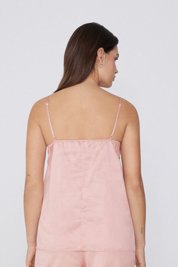 Tezenis Camiseta de Tirantes Finos de Raso y Encaje Envío internacional gratuito