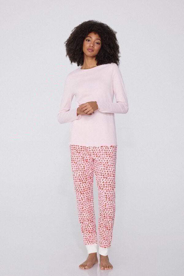Tezenis Pantalón Largo de Algodón Estampado con Cordón Descuentos del mes