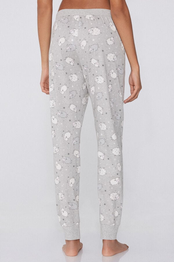 Tezenis Pantalón Largo de Algodón Estampado con Cordón Oferta exclusiva
