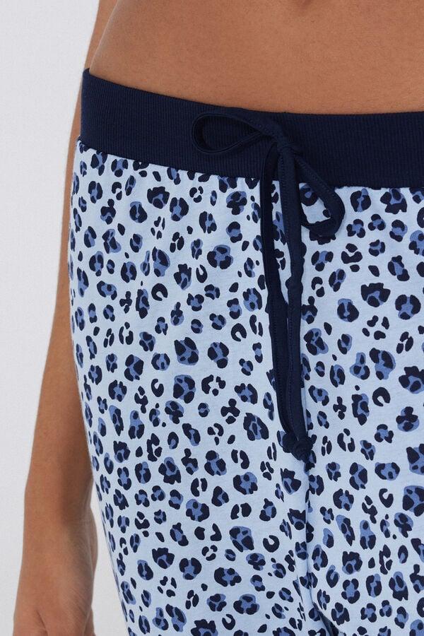 Tezenis Pantalón Largo de Algodón Estampado con Cordón Última moda