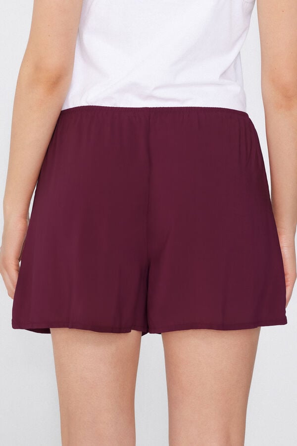 Tezenis Short de Tela de Viscosa de Color Liso Precio ultrabajo