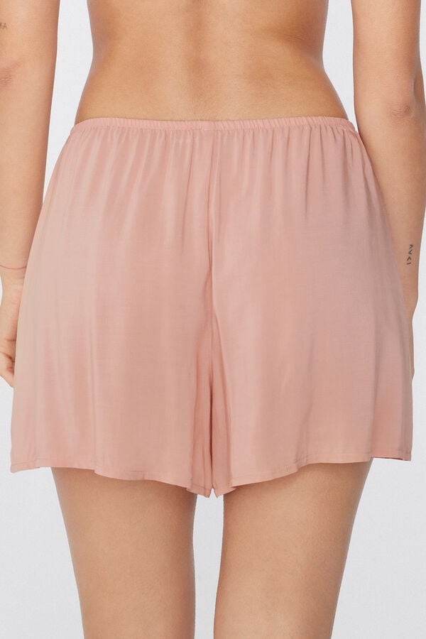 Tezenis Short de Tela de Viscosa de Color Liso Outlet online