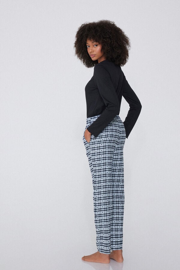 Tezenis Pantalones Largos de Franela con Estampado Promoción trimestral