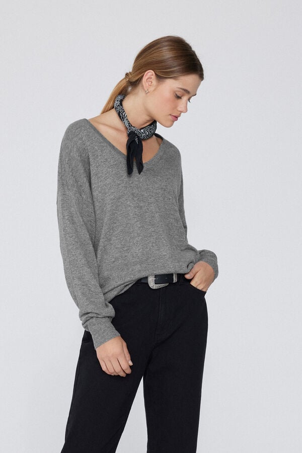 Tezenis Jersey Abrigado Manga Larga con Lana Escote Pico Envío gratis