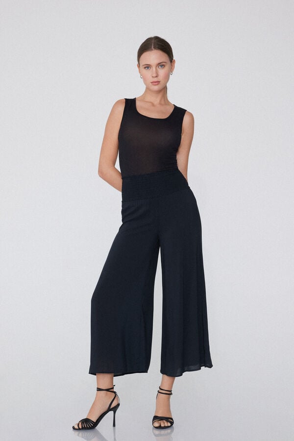 Tezenis Pantalones Estilo Japonés de Tela Punto Nido de Abeja Últimos 3 días