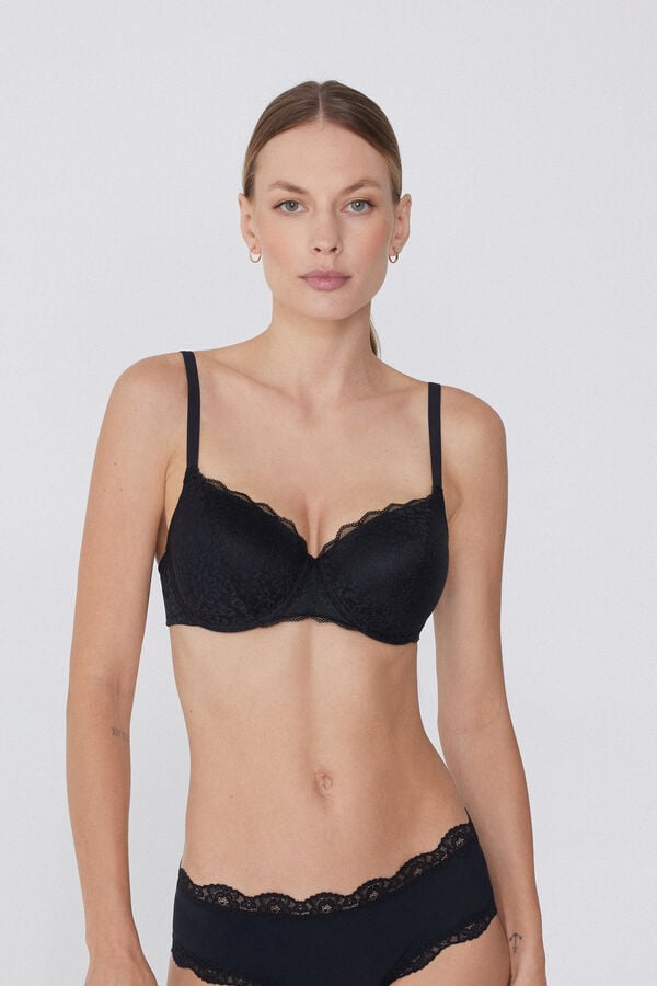 Tezenis Sujetador Balconette de Encaje Reciclado Prague Full Cover Promoción por tiempo limitado