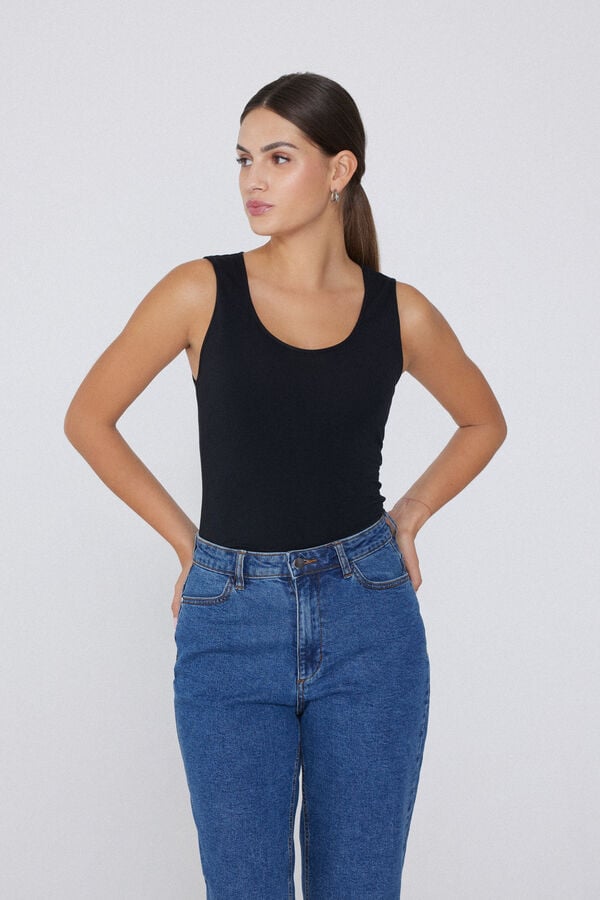 Tezenis Camiseta Tirantes Anchos Algodón Orgánico Escote Redondeado Oferta especial de fábrica
