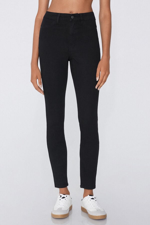 Tezenis Jeggings de Talle Alto con Efecto Push-Up