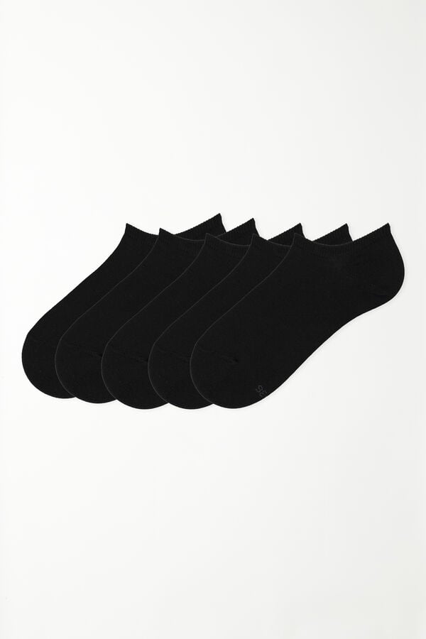 Tezenis 5 Pares de Calcetines Cortos de Algodón de Color Liso Outlet online