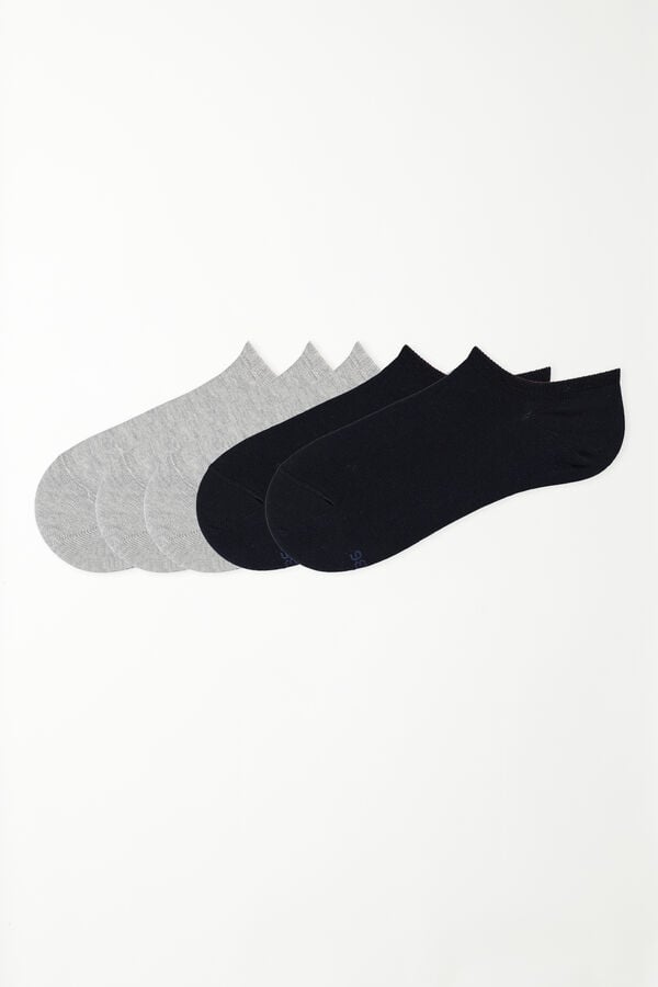 Tezenis 5 Pares de Calcetines Cortos de Algodón de Color Liso Ofertas