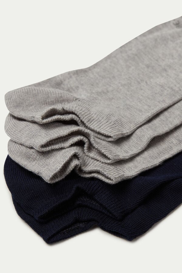 Tezenis 5 Pares de Calcetines Cortos de Algodón de Color Liso Ofertas