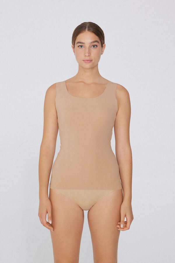 Tezenis Camiseta Tirantes Sin Costuras Algodón Orgánico Descuento