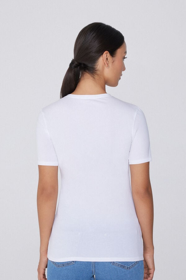 Tezenis Camiseta Algodón Elástico Cuello Redondo Liquidación