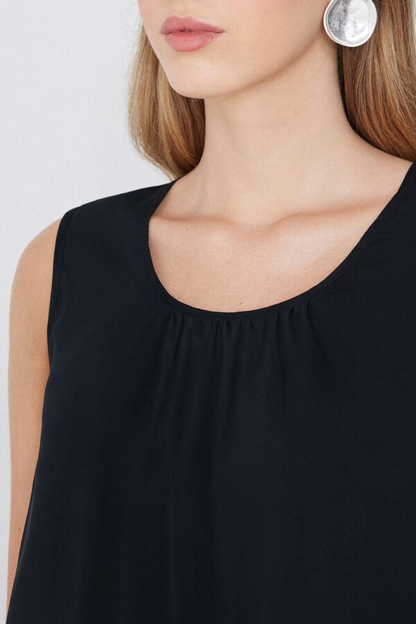 Tezenis Camiseta de Tirantes Anchos de Tela de Viscosa Ofertas de temporada