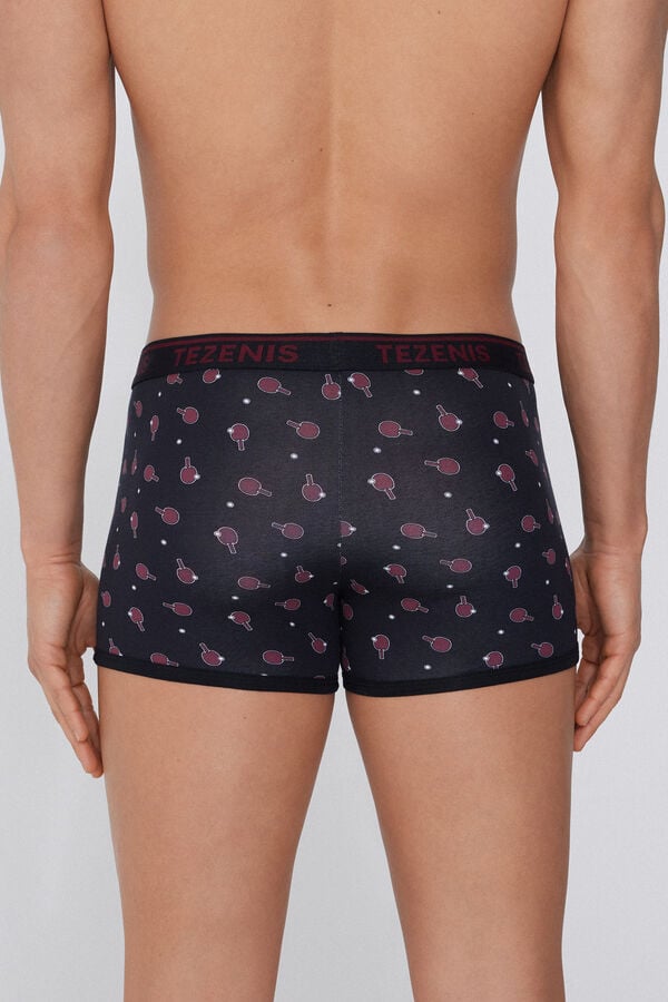 Tezenis Bóxer de Algodón Estampado con Bordes en Contraste con Logo Oferta especial
