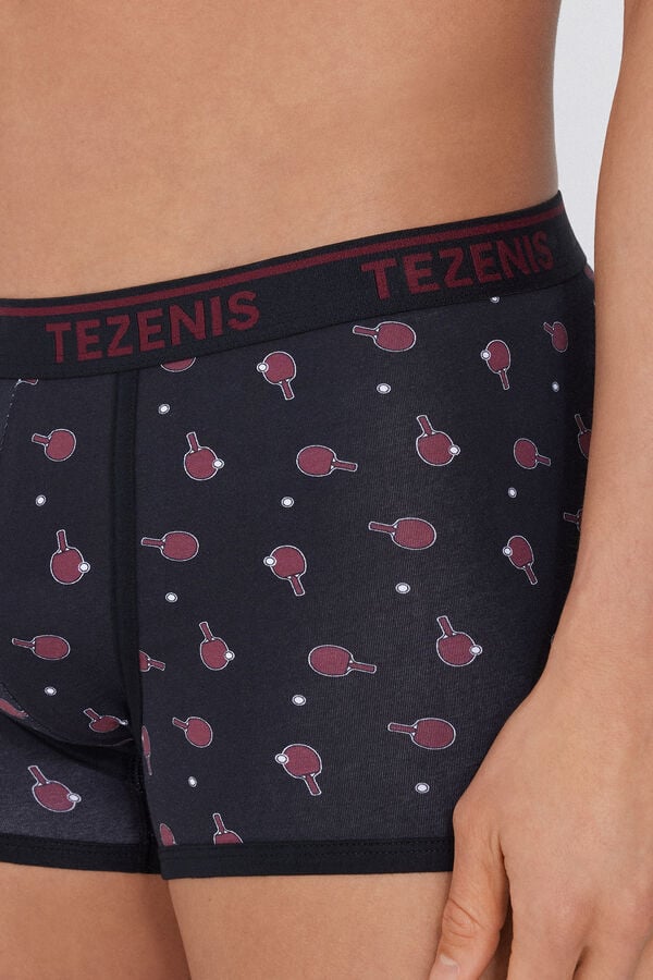 Tezenis Bóxer de Algodón Estampado con Bordes en Contraste con Logo Oferta especial