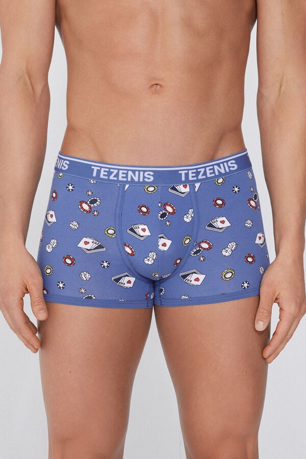 Tezenis Bóxer de Algodón Estampado con Bordes en Contraste con Logo Envío gratis