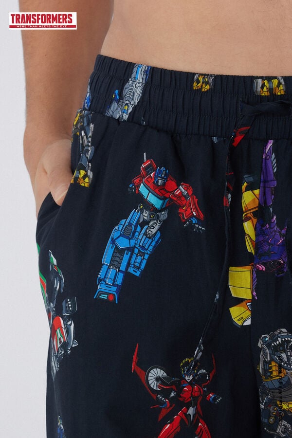 Tezenis Pantalones Largos de Tela de Algodón con Estampado Transformers Último día