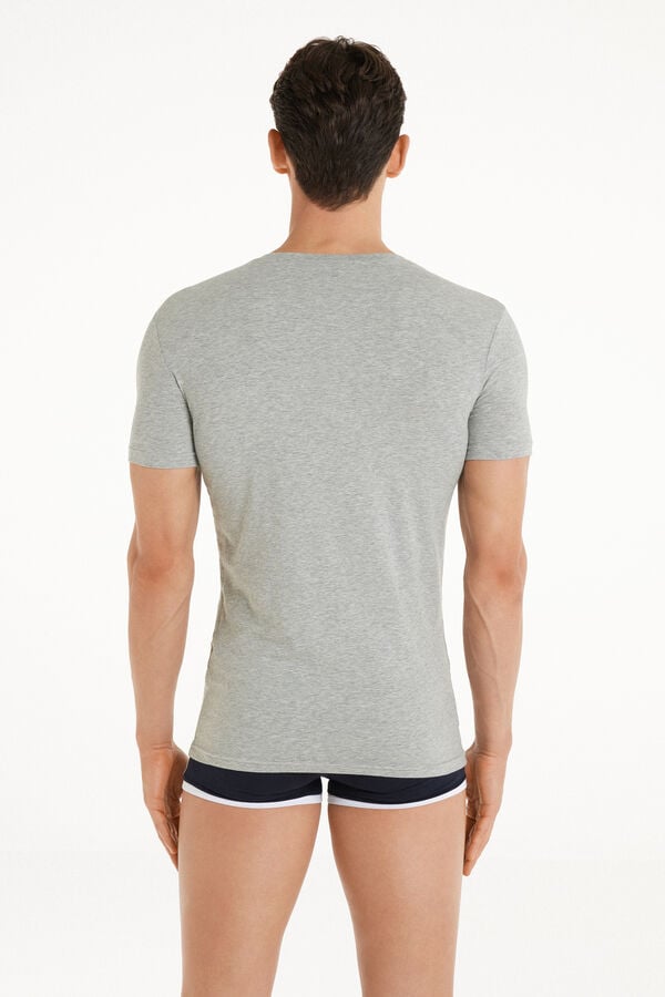 Tezenis Camiseta Escote Pico Algodón Elástico Solo queda un día