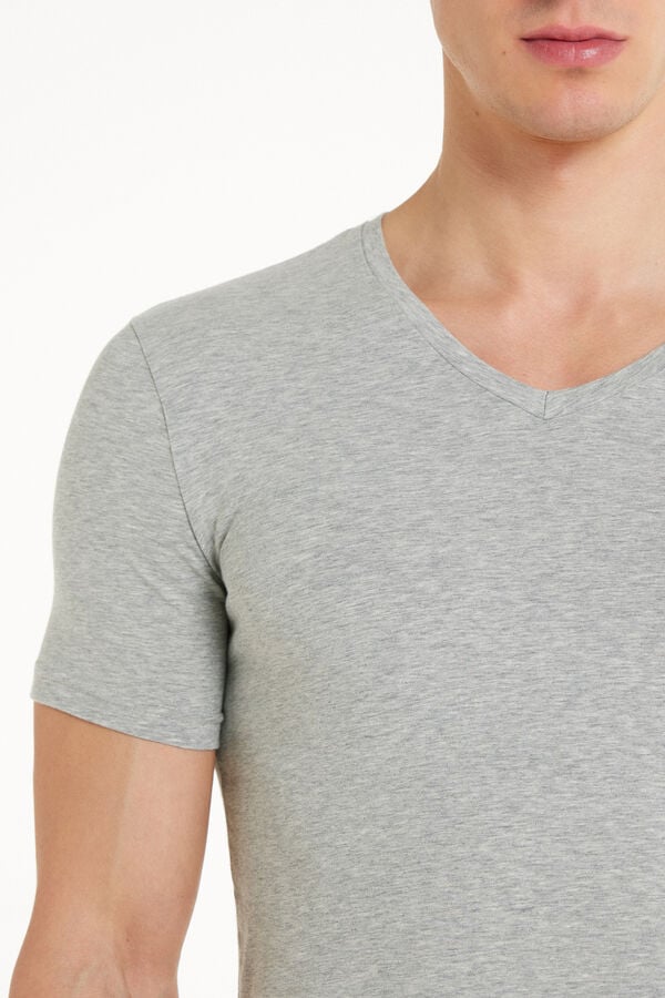 Tezenis Camiseta Escote Pico Algodón Elástico Solo queda un día
