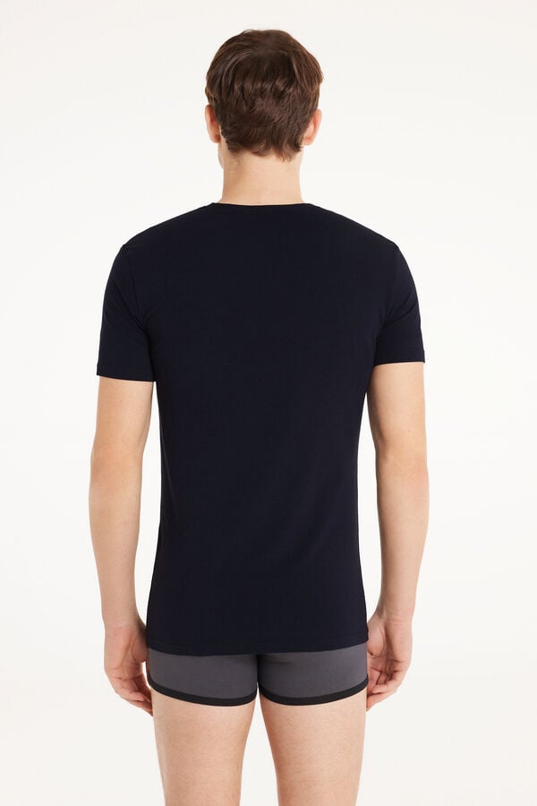 Tezenis Camiseta Escote Pico Algodón Elástico Descuento por venta flash