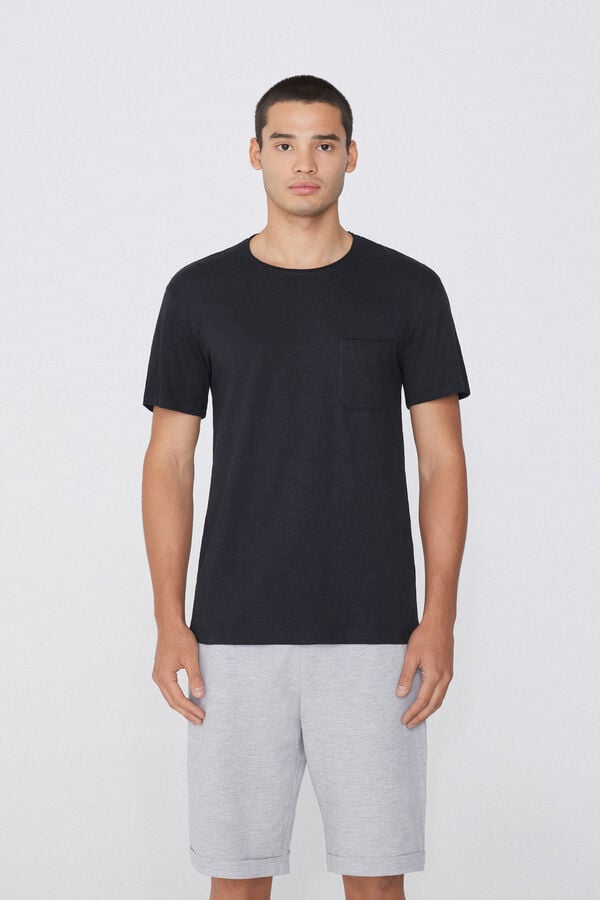 Tezenis Camiseta de Algodón con Bolsillo Outlet online