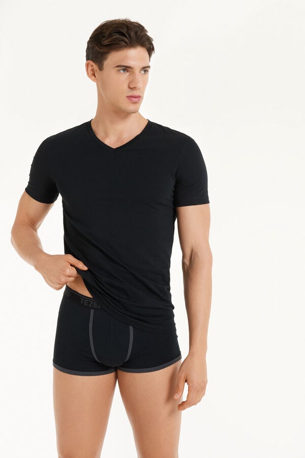 Tezenis Camiseta Escote Pico Algodón Elástico Rebajas baratas