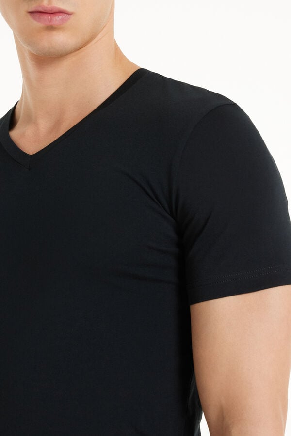 Tezenis Camiseta Escote Pico Algodón Elástico Rebajas baratas