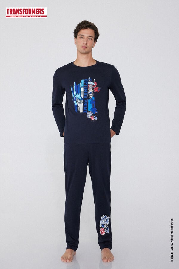 Tezenis Pijama Largo de Algodón con Estampado Transformers Rebajas top