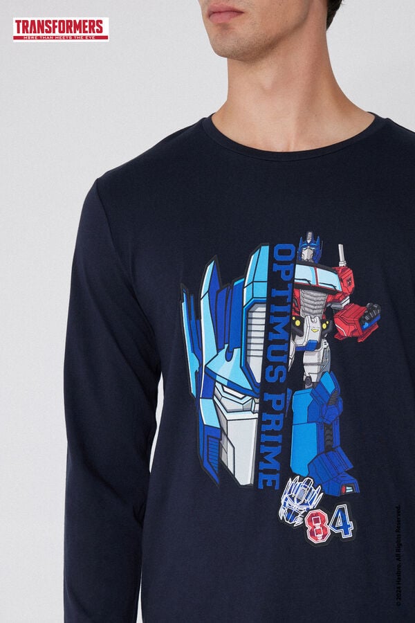 Tezenis Pijama Largo de Algodón con Estampado Transformers Rebajas top