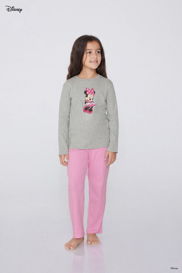 Tezenis Pijama Largo Algodón Grueso Disney Minnie Niña Ahorra y exporta