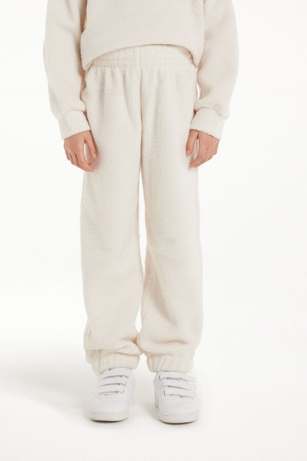 Tezenis Jogger de Forro Polar Puños Niña En oferta