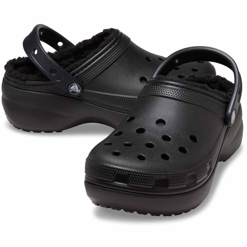 Crocs Zuecos de mujer Classic Platform Lined W Ofertas de temporada