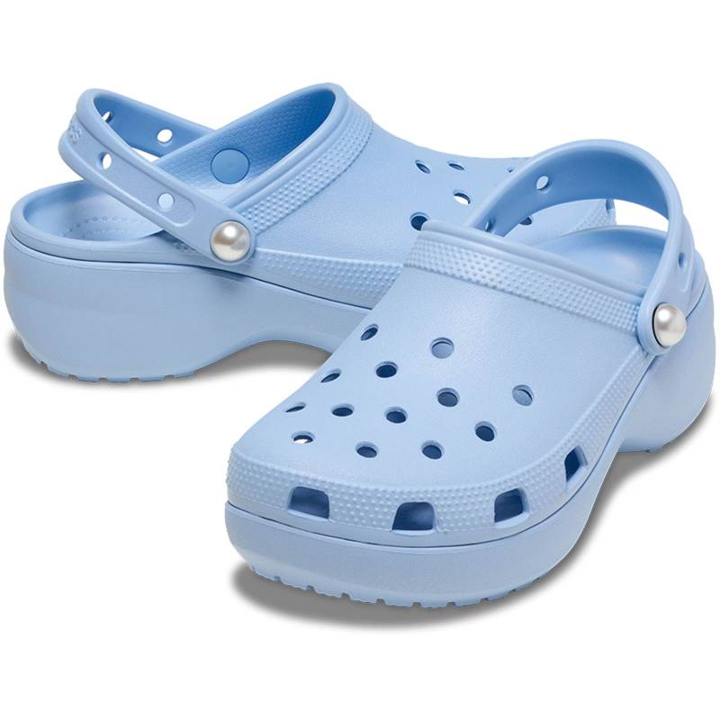 Crocs Zuecos de mujer con plataforma Classic Pearl W Rebajas