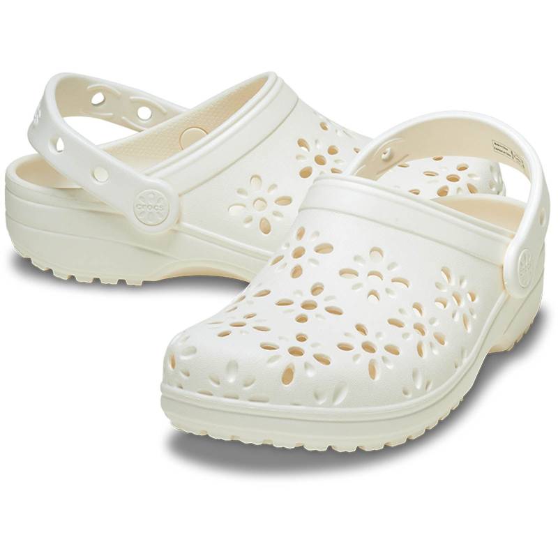 Crocs Zuecos unisex Classic floral cut out U Ofertas