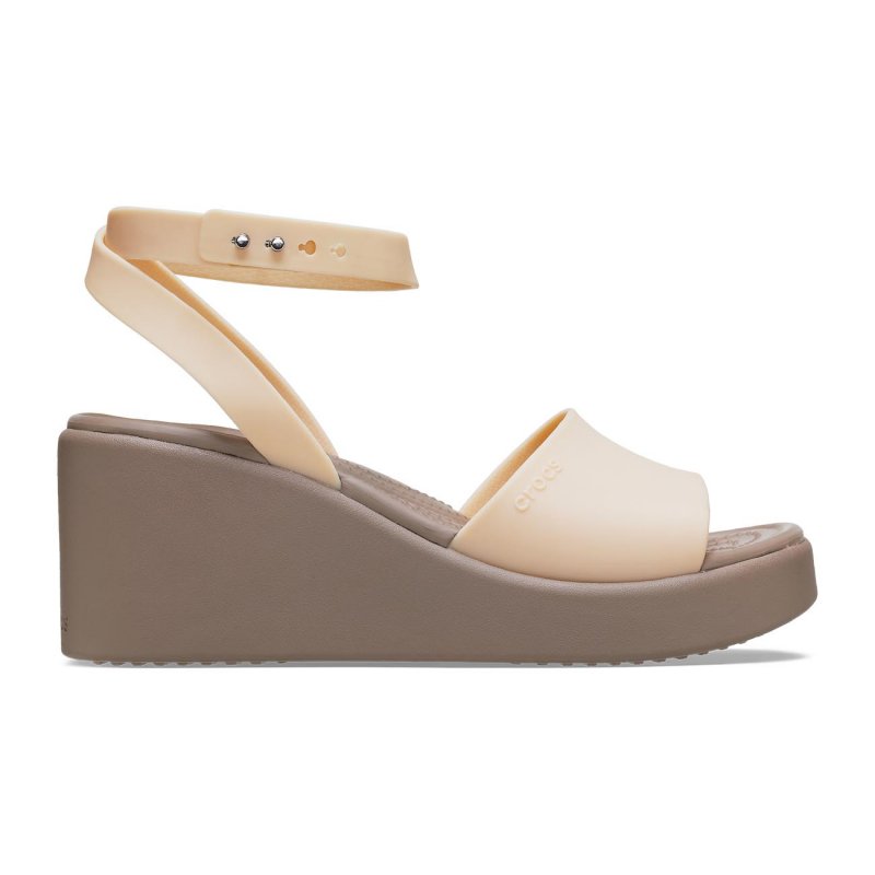 Crocs Sandalias con cuña de mujer Brooklyn Strap W