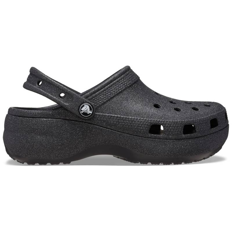 Crocs Zuecos de mujer Classic Glitter Platform W