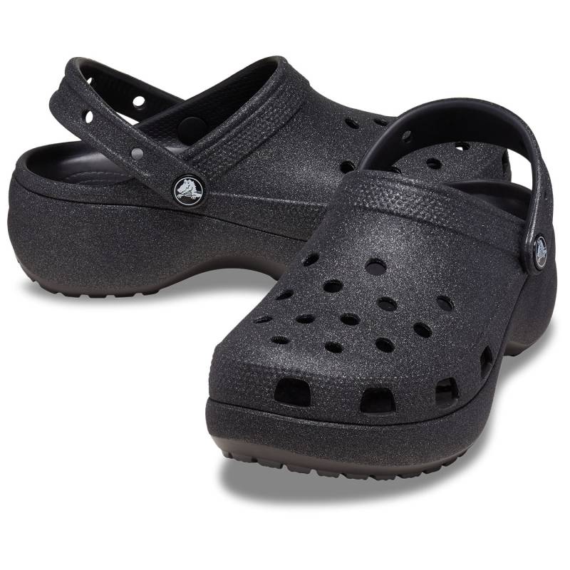 Crocs Zuecos de mujer Classic Glitter Platform W Mejor oferta