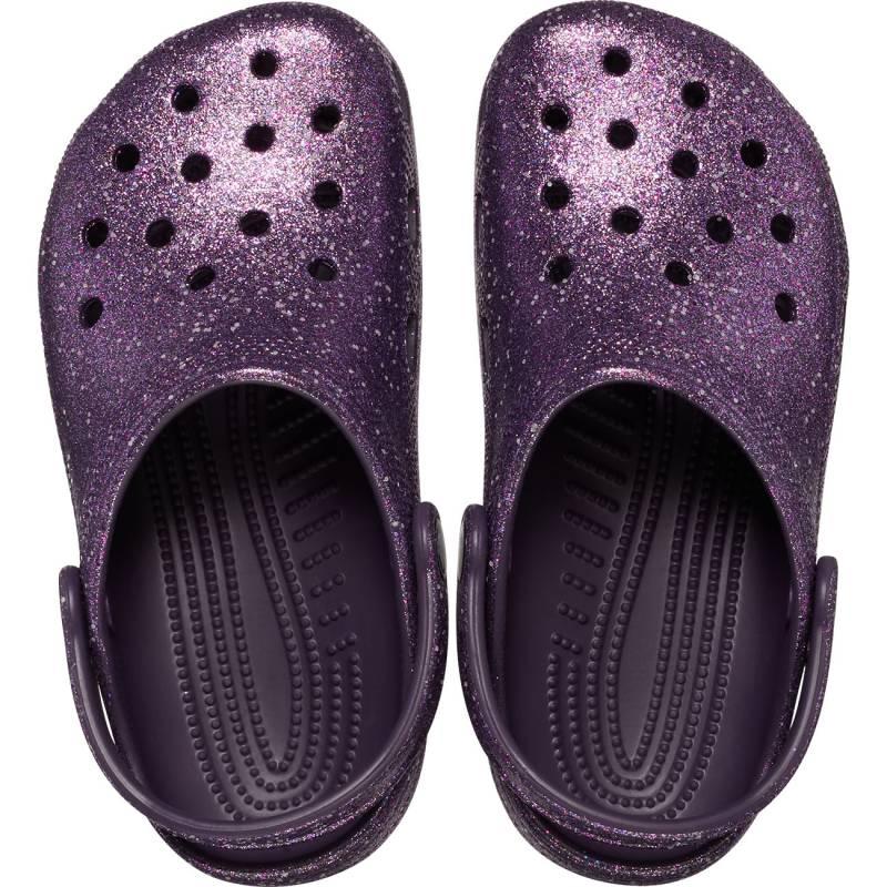 Crocs Zueco de niños Classic Space Glitter T En oferta