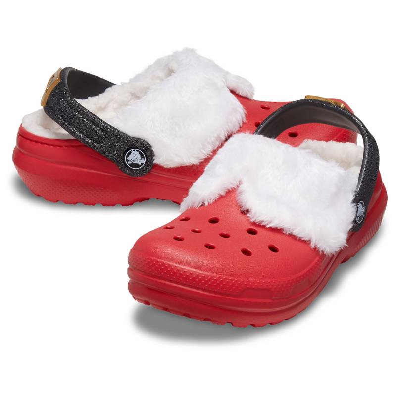 Crocs Zuecos de niños Classic Lined Santa Clog K Ofertas especiales
