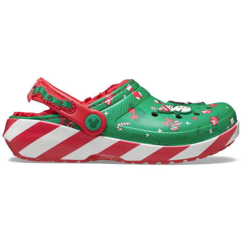 Crocs Zuecos de niños Classic Lined Mickey Xmas K