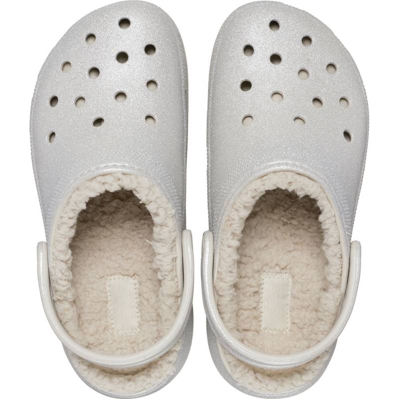 Crocs Zuecos de mujer Classic Platform Lined Glitter W Venta caliente