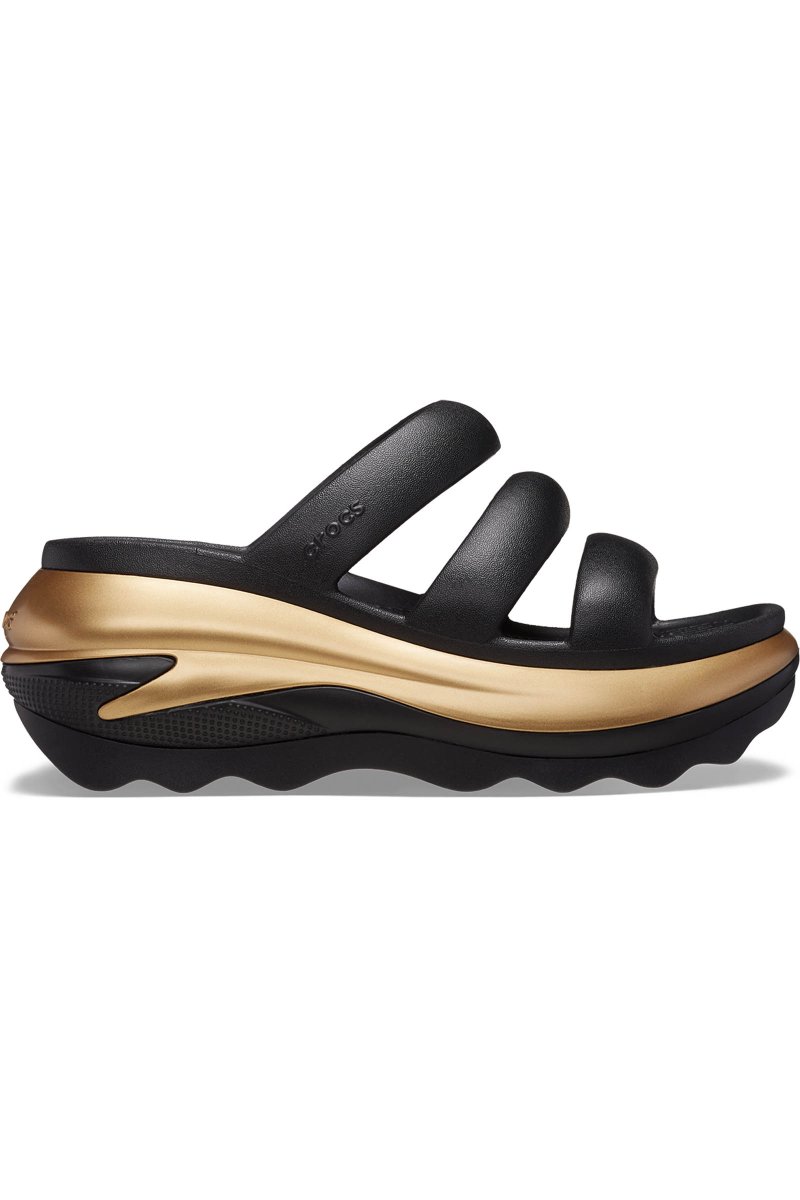 Crocs Sandalias slide unisex Mega Crush Metallic Triple Strap U Liquidación