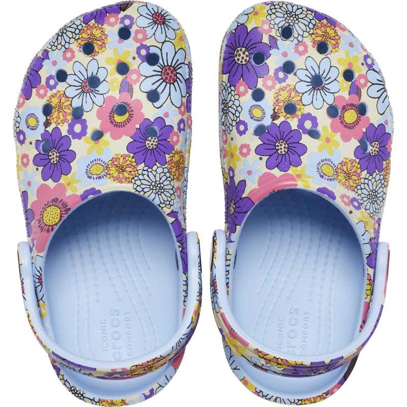 Crocs Zuecos de niños Classic Retro Floral K Grandes descuentos