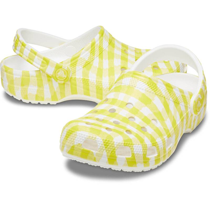Crocs Zuecos unisex Classic Gingham U Precio ultrabajo